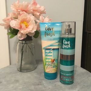 Bath and Body Works Live Fresh Lotion and Spray